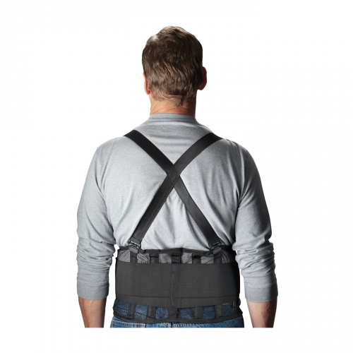 PIP®黑色网背支撑带，带弹性后面板