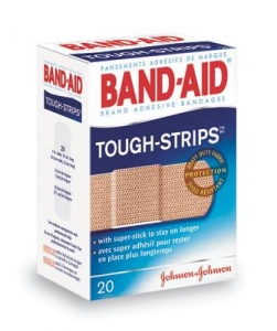 Johnson & Johnson 1 ' X 3 1/4 ' Band-Aid®Tough-Strips®条状胶粘绷带
