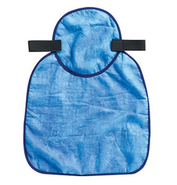 Ergodyne®Blue Chill-Its®高级PVA蒸发冷却硬帽颈罩与钩环封闭和冷却毛巾