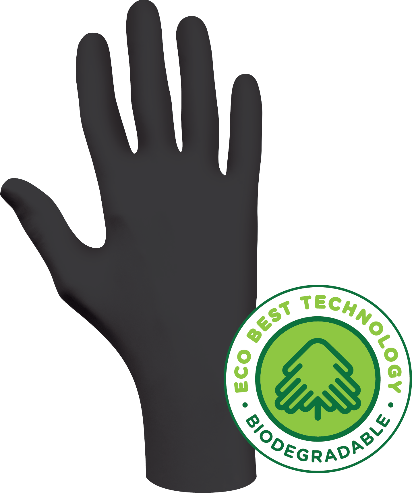 昭和®6112PF (N-DEX™)可生物降解黑色丁腈手套