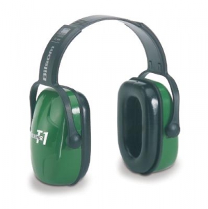 Howard Leight®Thunder®T1浅绿色塑料头带防噪音耳罩
