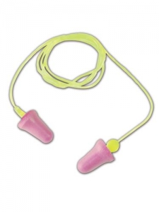 3M™Single - Use Peltor™NEXT™No-Touch™锥形紫色泡沫绳状耳塞，带有LiveWire干