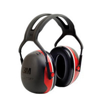 3M™Peltor™红色和黑色X3A型头顶听力保护耳罩