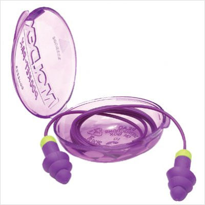 6405火箭™紫色法兰热塑性弹性体绳状可重复使用耳塞