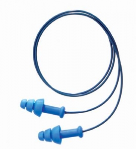 SDT-30霍尼韦尔Howard Leight®SmartFit®3法兰蓝色热塑性弹性体可检测绳耳塞