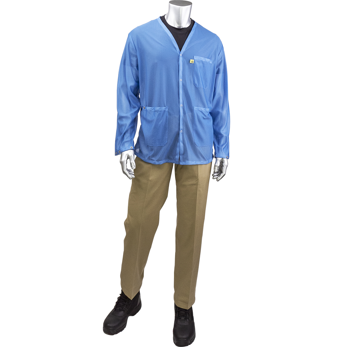 BR8-42NB PIP®统一技术™透明实验室夹克，蓝色