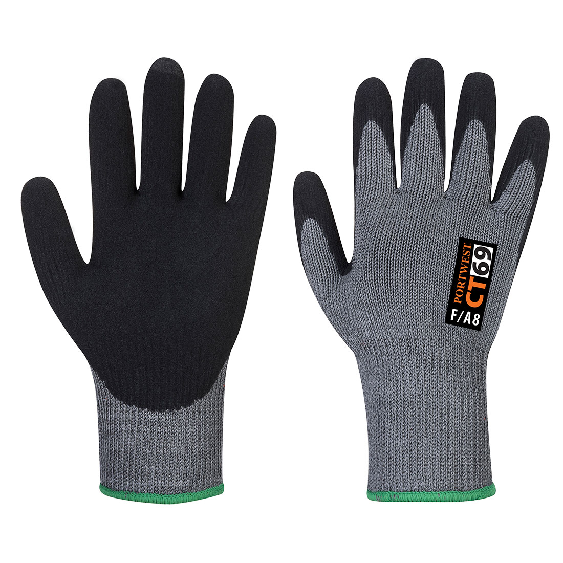CT69波特韦斯特®A8切割耐无缝针织丁腈泡沫涂层工作手套