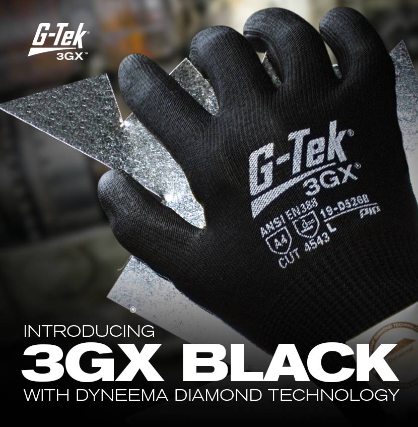 19-D526B G-Tek®3GX®黑色手套