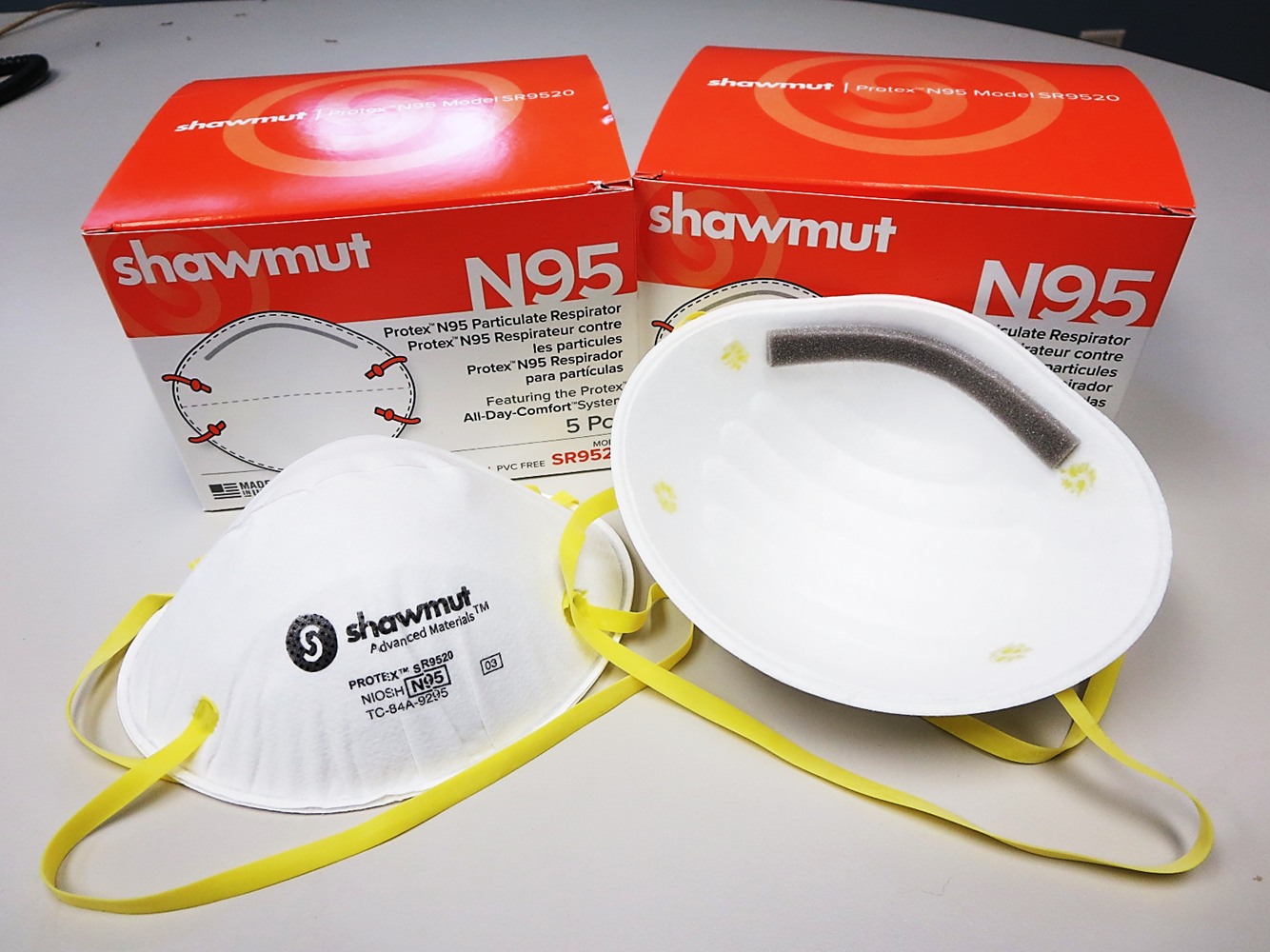 Shawmut Protex™N95颗粒防护口罩型号SR9520