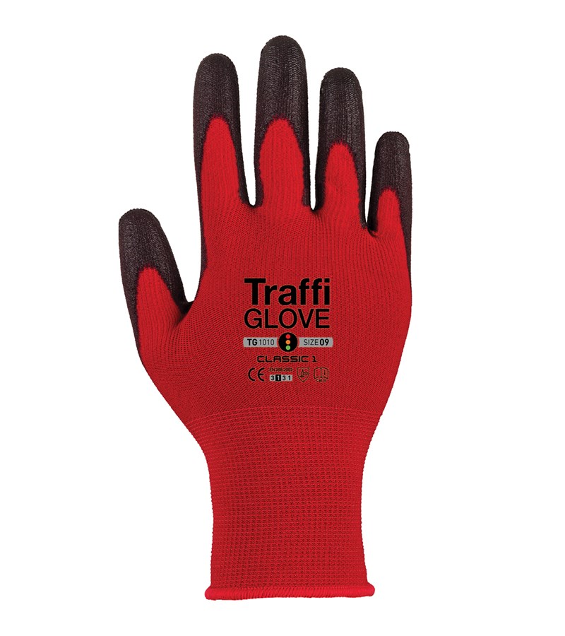 TG1010 Traffi®手套，X-Dura PU涂层工作手套