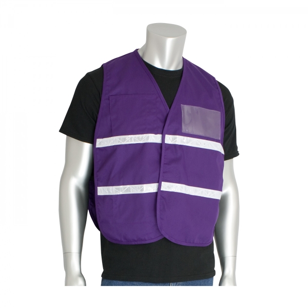 PIP®非ansi事件指挥背心-棉/聚酯混纺:紫色
