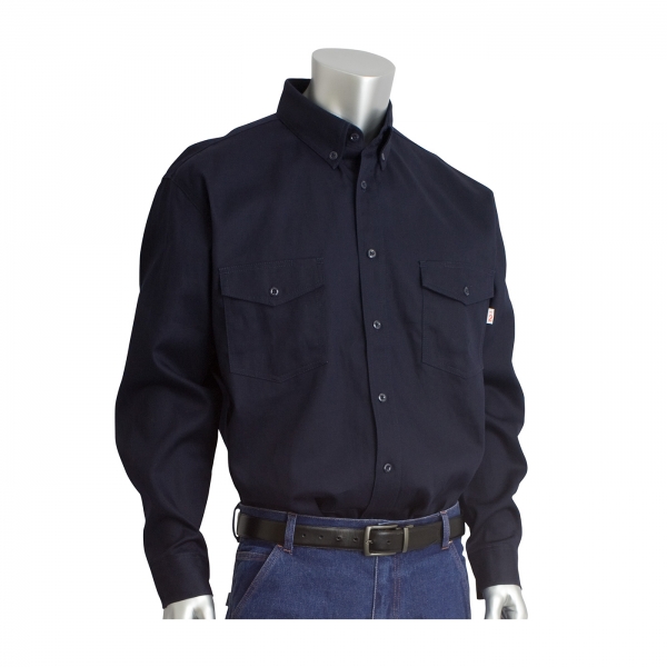 385-FRWS PIP®ARC/FR双认证长袖工作衫:藏青色