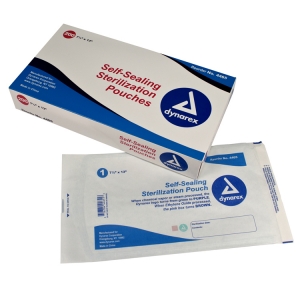 4465年Dynarex® Self-Sealing Sterilization/Autoclave Pouchess - 7-1/2` x 13`