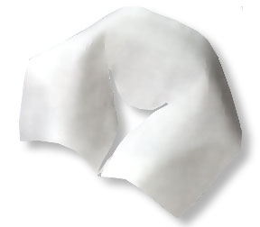 Tidi®Choice™一次性预切脊椎按摩头枕检查单- w/面部缝:12 ' X 12 ' 980881, 12 ' X 24 ' 980883