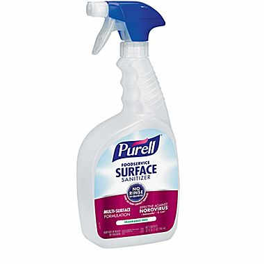 Purell®无冲洗食品服务表面消毒剂32盎司喷雾瓶