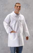 Keystone®KeyGuard™一次性微孔防护实验室外套，带口袋和弹性袖口