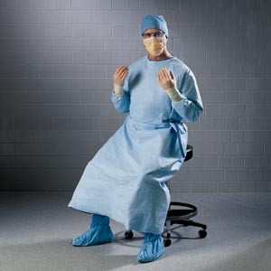 无菌手术长袍，X-Large, 92355金伯利克拉克®KC400一次性Microcool®长袍，带安全贴合- XL