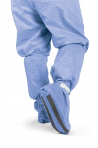 NON27348P Medline®一次性防护加上可调的膝盖高靴套，底部有泡沫条