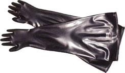 8N1532N North®双手32 '氯丁橡胶耐化学干燥手套箱手套