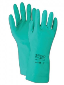 37165安塞尔®Sol-Vex®无支撑无衬里22密耐化学丁腈手套