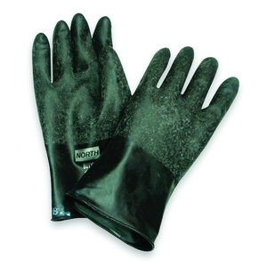 B161 North®无支撑16毫米耐化学丁基手套，质地光滑