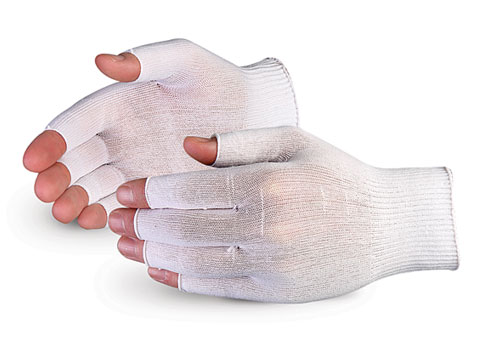STN120HF Superior Glove®Superior Touch®超薄半指尼龙洁净室检查手套