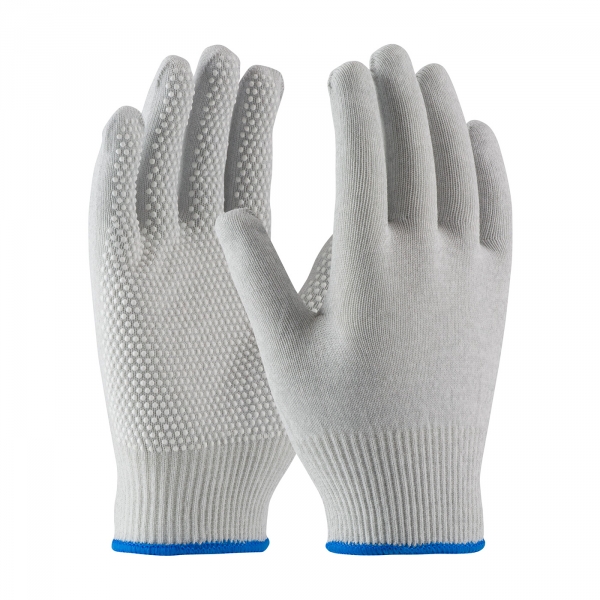 PIP®CleanTeam®无缝防静电尼龙洁净室手套，带PVC点