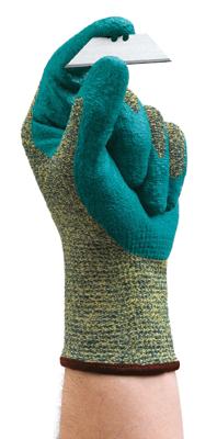 11501]安塞尔®HyFlex®#11-501 CR+泡沫丁腈浸防割伤防护工作手套。减少4级