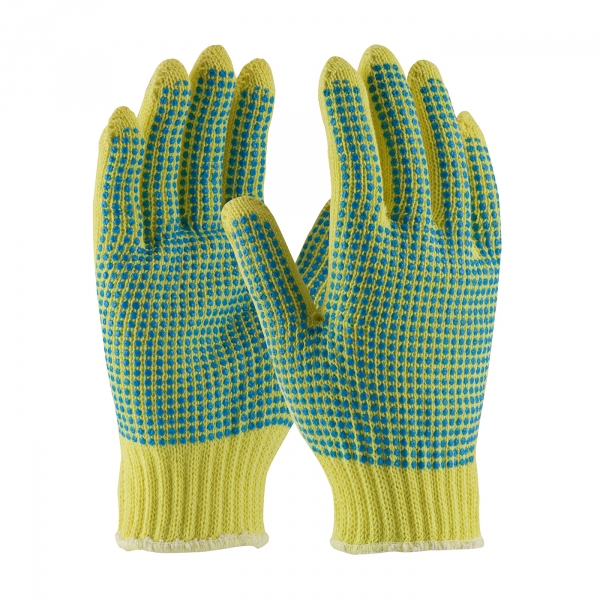 PIP® Kut-Gard® Medium Weight Kevlar® Glove w/ Double Sided PVC Dot Grip #08-K312