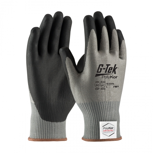 16-X570 PIP®G-Tek®PolyKor™xrcrystal™NeoFoam™涂覆手掌针织手套