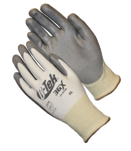 PIP®G-Tek™3GX Dyneema®金刚石聚氨酯涂层抗切割工作手套。削减水平A4