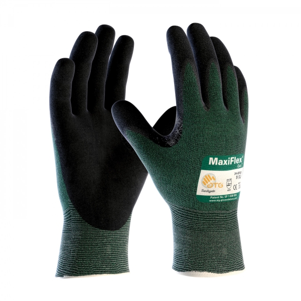 #34-8743 PIP®MaxiFlex®Cut™手套，带优质丁腈涂层微泡沫握把手掌