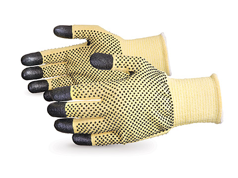 #SKFG2DFT -高级手套®灵巧®抗切割工作手套PVC点和丁腈涂层指尖