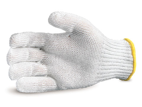 #SPWWH -高级手套®白色7号线芯复合针织切割工作手套
