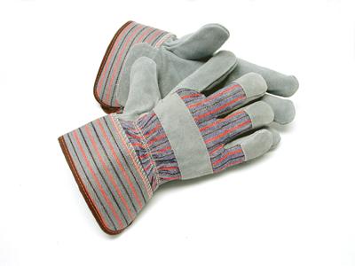皮质Thinsulate®内衬寒冷天气手套，MDS经济Thinsulate®内衬牛皮工作手套带安全袖口