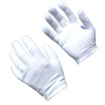 100%纯棉检验手套衬垫，100%轻重量纯棉白色手套衬垫