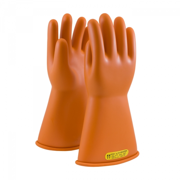 #147-2-14 PIP®NOVAX®2级橙色橡胶绝缘14 '手套，带直袖