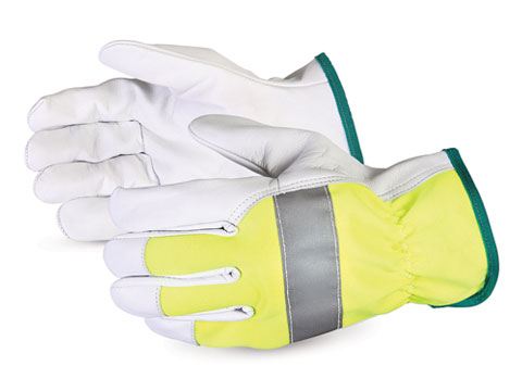 #378GAHVB Superior Glove®High-Viz Endura®Goat-Grain Driver手套