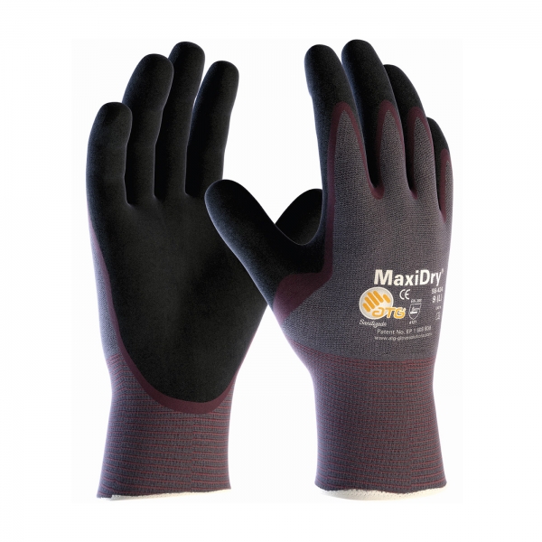 56-424 PIP®MaxiDry®超轻质丁腈手套，带蘸手掌
