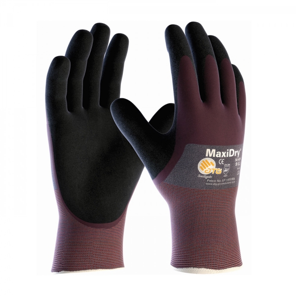 56-425 PIP®MaxiDry®超轻丁腈手套，带3/4浸棕榈