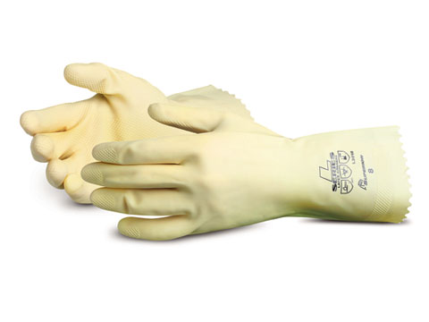 高级手套®Chemstop™乳胶12 '无支撑罐装手套
