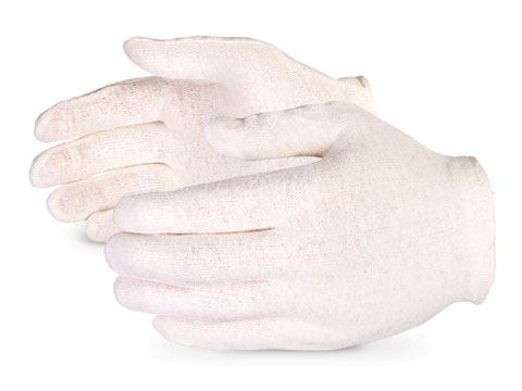 #ML80高级手套®重量级棉/Poly Slip-on检查员手套