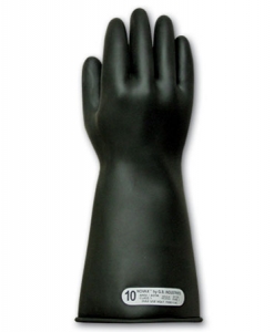 150-1-14 PIP®14 ' Novax®电气安全1级黑色橡胶绝缘手套