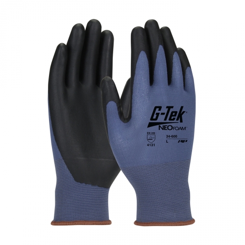 #34-600 PIP®G-Tek®新泡沫涂层无缝尼龙针织手套
