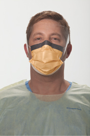 #28800 Halyard® Fluidshield® Level 3 Fog-Free Pleated Procedure Mask w/ WrapAround Visor & So Soft® Lining