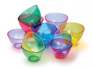 塑料一次性花碗光谱混合碗