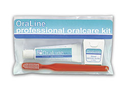 Oraline®正畸患者套件，带牙刷，牙线和旅行袋