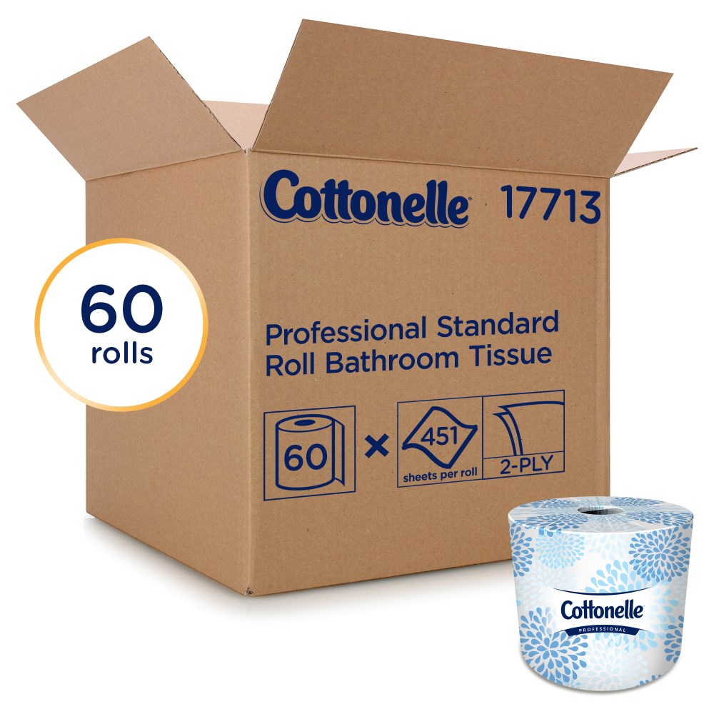 一张面巾纸®Cottonelle Bath Tissue, Kimberly Clark® Professional Kleenex® Cottonelle® 2-Ply Standard Bath Tissue Rolls