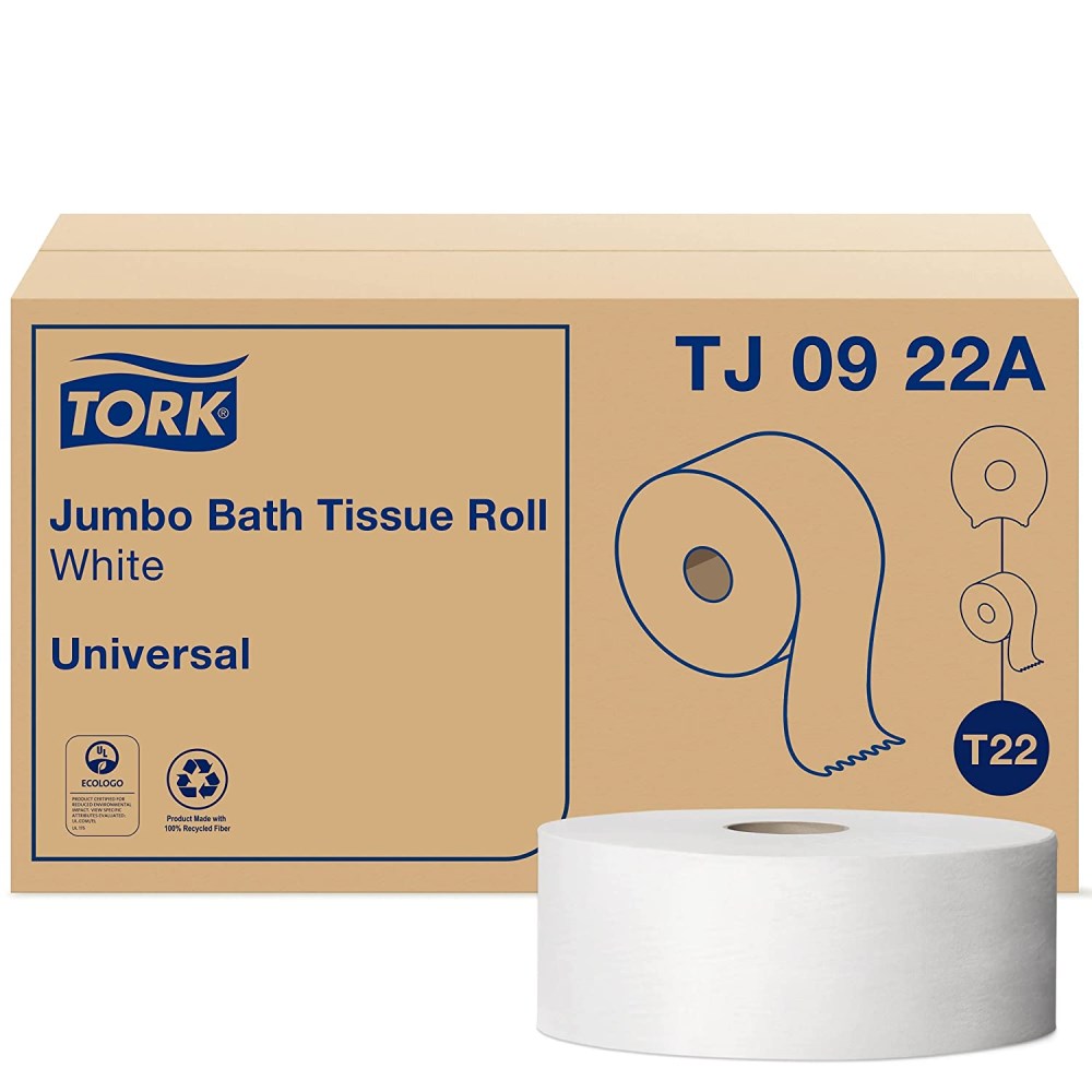 Tork® T22 Jumbo Roll Toilet Paper, 2-Ply (12/2000')