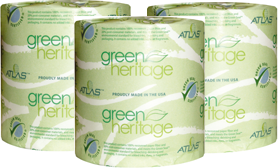 绿色遗产2层回收标准浴室纸巾卷